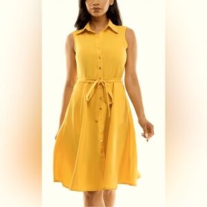 Yellow Sharagano Dress